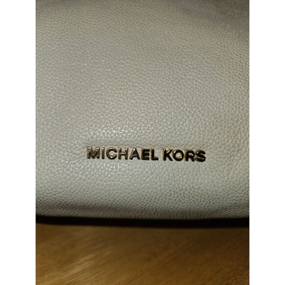 Michael Kors Nicole Leather Pebbled Shoulder Bag Off White or Cream - Picture 6 of 16